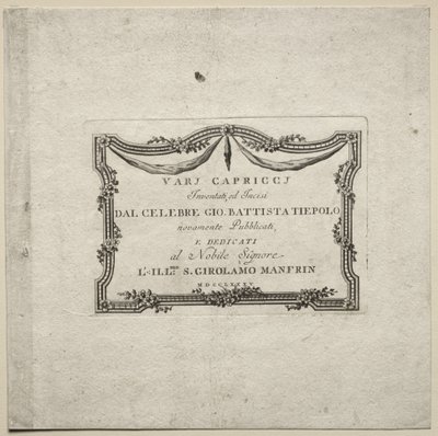 Olika Caprices av Giovanni Battista Tiepolo