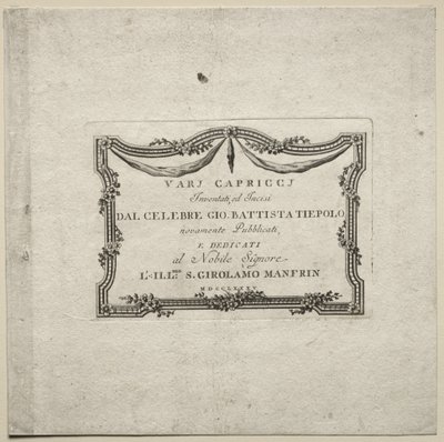 Olika Caprices, 1785. av Giovanni Battista Tiepolo