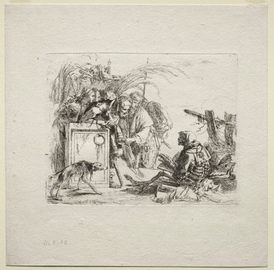 Olika Caprices: Death Giving Audience av Giovanni Battista Tiepolo