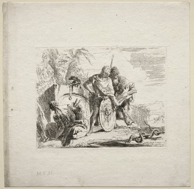 Olika Caprices: Den unge soldaten och astrologen av Giovanni Battista Tiepolo