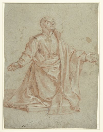 Sankt Ignatius av Loyola, i tillbedjan av Giovanni Battista del Cairo