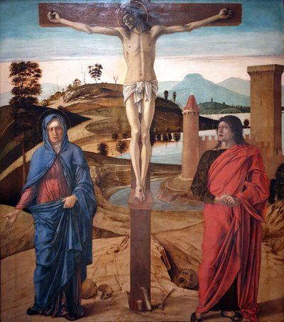 Franska: Le Calvaire Calvary av Giovanni Bellini