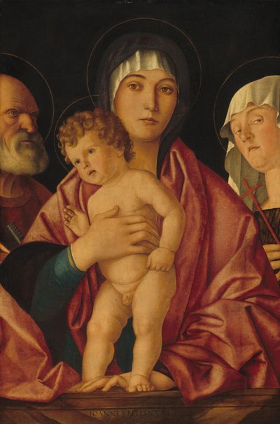 Madonna och barn med heliga, ca. 14901500. av Giovanni Bellini