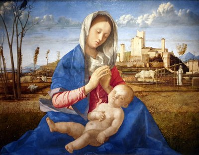 Madonna på ängen av Giovanni Bellini
