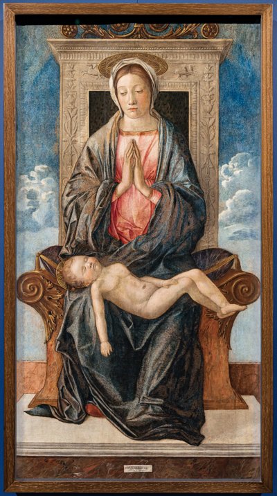 Madonna med sovande baby, av Giovanni bellini, ca 1470. av Giovanni Bellini
