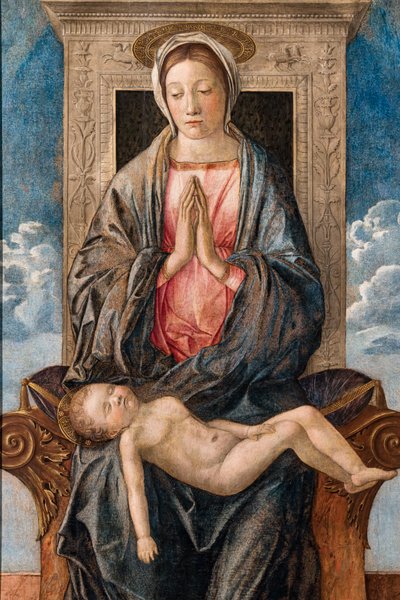Madonna med sovande baby, av Giovanni bellini, ca 1470. av Giovanni Bellini