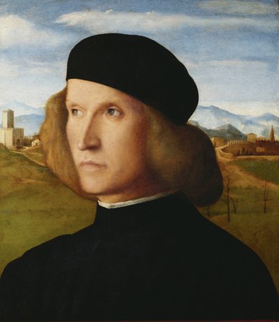 Porträtt av en ung man av Giovanni Bellini