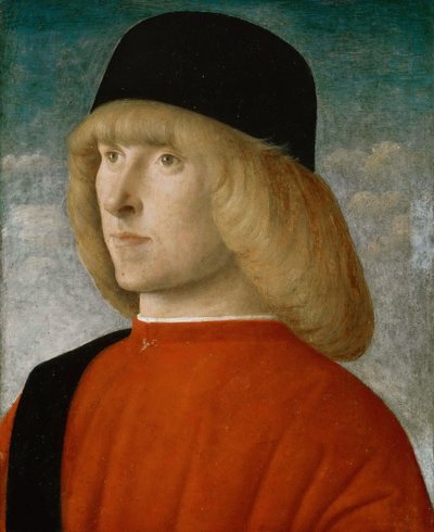 Porträtt av en ung senator, ca. 1490-1499. av Giovanni Bellini