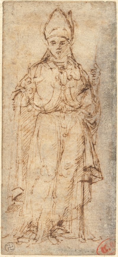 Saint Louis av Toulouse håller en stav av Giovanni Bellini