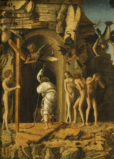The Descent of Christ into Limbo, c.1475-80 (olja på veläng på panel) av Giovanni Bellini