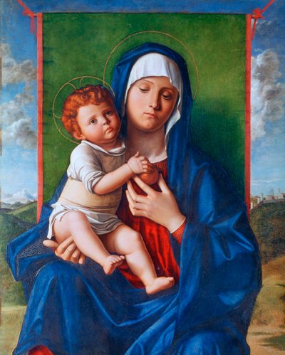 Jungfrun och barnet, c1480-1490 av Giovanni Bellini