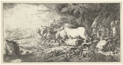 Noas ark av Giovanni Benedetto Castiglione