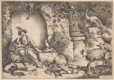 Circe som förvandlar Ulysses män till odjur av Giovanni Benedetto Castiglione