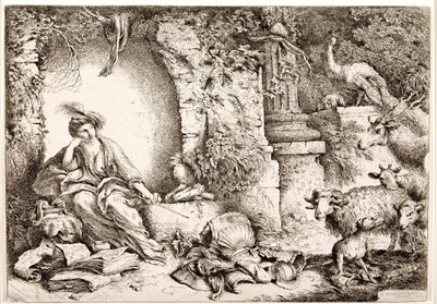 Circe förvandlar Ulysses män till odjur av Giovanni Benedetto Castiglione