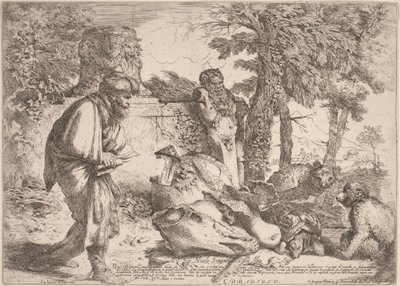 Diogenes söker en ärlig man av Giovanni Benedetto Castiglione