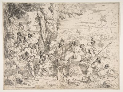 Laban letar efter idoler bland Jacobs ägodelar, ca. 1635-40. av Giovanni Benedetto Castiglione