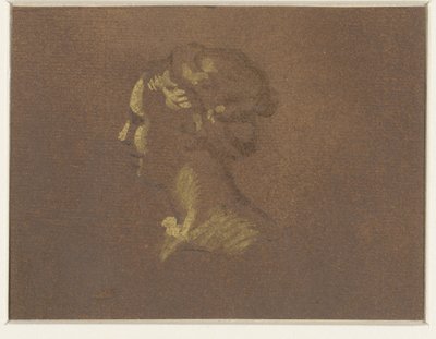 flicka huvud av Giovanni Benedetto Castiglione