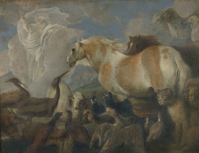 Skapelsen, mitten av 1600-talet. av Giovanni Benedetto Castiglione