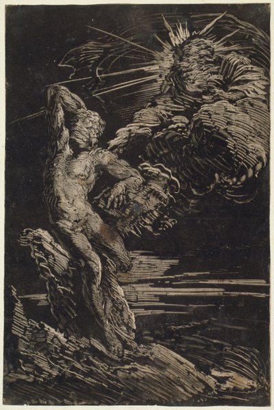 Skapelsen av Adam av Giovanni Benedetto Castiglione
