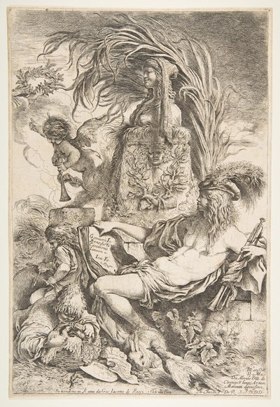 Snillet från Castiglione, ca. 1645-47 utgiven 1648. av Giovanni Benedetto Castiglione