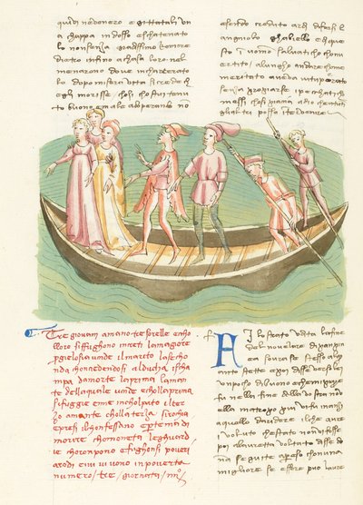 Decameron, Entremetteur malgré lui - Ninette och hennes systrar seglar , Fjärde dagen, novell 3. av Giovanni Boccaccio