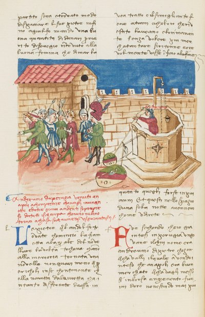Dekameronen, Dofterna från Neapel - Andreuccio di Pietro kommer upp ur brunnen, Andra dagen, novell 5. av Giovanni Boccaccio