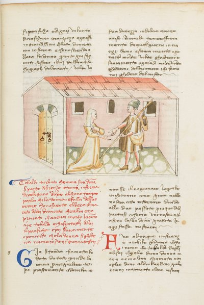 Decameron, Den armeniske hovmästaren - Tedaldo degli Elisei förklädd återförenas med Ermellina, Femte dagen, novell 7. av Giovanni Boccaccio