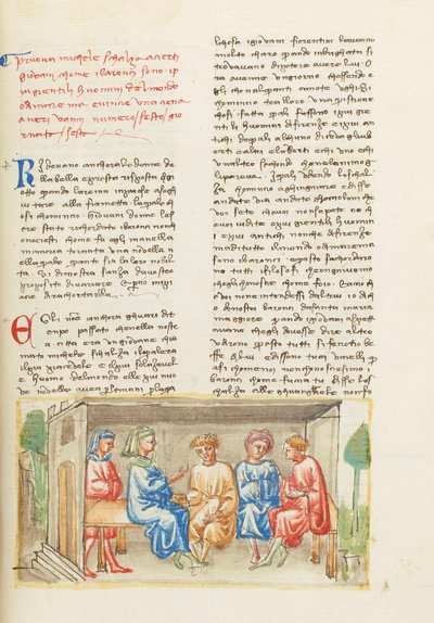 Decameron, När Gud lärde sig rita - Michele Scalza och ungdomarna , Sjätte dagen, novell 6. av Giovanni Boccaccio