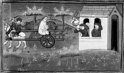 Decameron, Theodore leds till avrättningsplatsen. Femte dagen, nyhet 7 av Giovanni Boccaccio