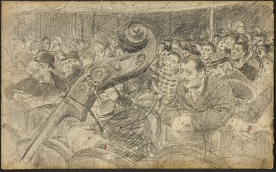 Publik på en parisisk teater II av Giovanni Boldini