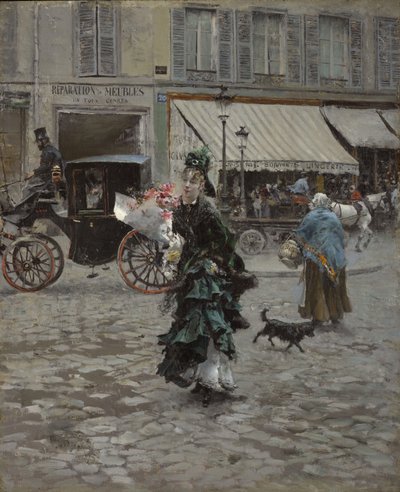 Korsar gatan, 1873-75 av Giovanni Boldini