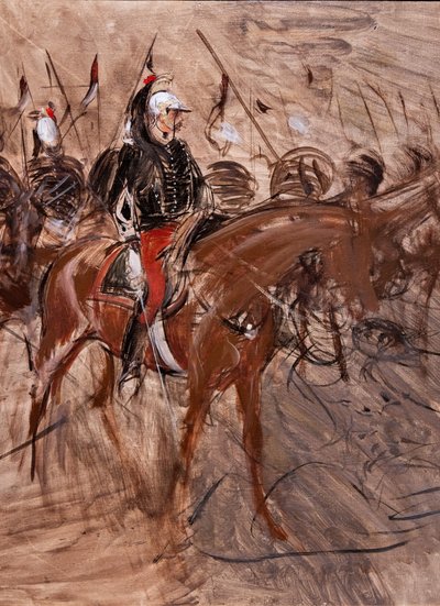 Dragoner till häst av Giovanni Boldini