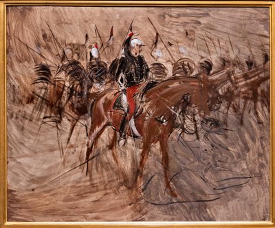 Dragoner till häst av Giovanni Boldini