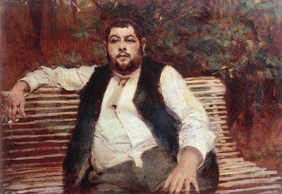 Italien, Ferrara, Trädgårdsmästaren av Veil-Picard av Giovanni Boldini
