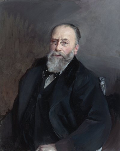 ""Porträtt av Edmond de Rothschild (1845-1934) fransk bankir, filantrop och samlare"" (Edmond James de Rothschild) Målning av Giovanni Boldini (1842-1931) 1903 Privat samling av Giovanni Boldini