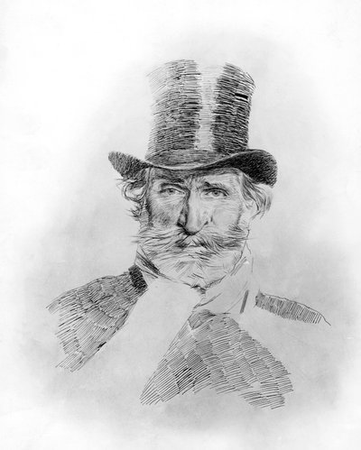 Porträtt av Giuseppe Verdi (Roncole Verdi av Giovanni Boldini