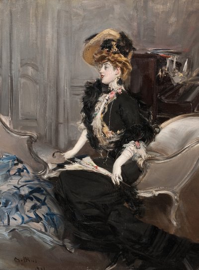 Porträtt av Mme. R.L., 1901. av Giovanni Boldini