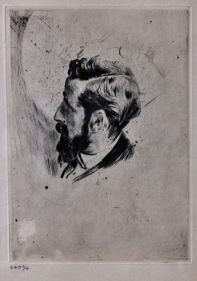 Porträtt av Paul Helleu av Giovanni Boldini