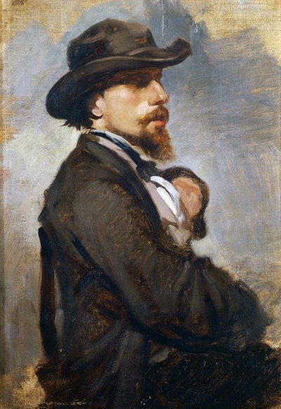 Porträtt av den italienske målaren Vincenzo Cabianca (1827-1902) av Giovanni Boldini