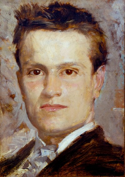 Självporträtt, ca 1865 (olja på papper på kartong) av Giovanni Boldini