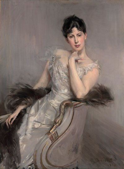 Dam i vitt Dam i vitt, 1902. av Giovanni Boldini