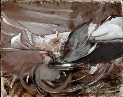 Stilleben med viltmålning av Giovanni Boldini (1842-1931) 1911 Dim.75x93 cm Pistoia, Boldini Collection av Giovanni Boldini