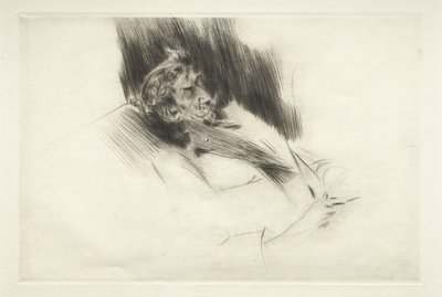 Whistler sovande, 1897. av Giovanni Boldini