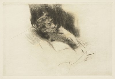 Whistler sovande, 1897 av Giovanni Boldini