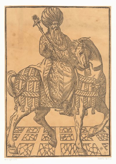 Man med turban till häst av Giovanni Britto