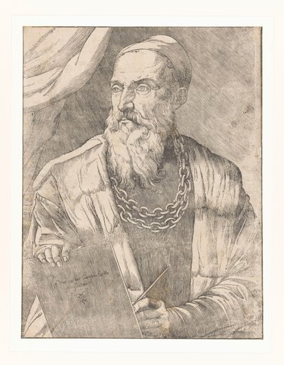 Porträtt av konstnären Titian av Giovanni Britto