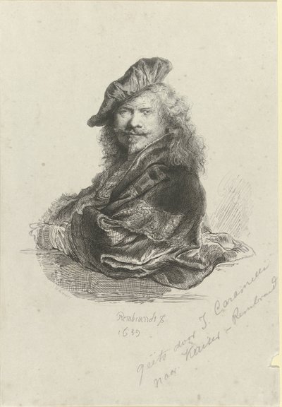 Porträtt av Rembrandt Harmensz. från Rhen av Giovanni Caramelli