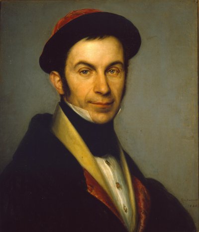 Italienska: Porträtt av greve Guglielmo Lochis Porträtt av greve Guglielmo Lochis av Giovanni Carnovali