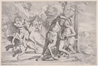 Achilles utbildning, 1650-55. av Giovanni Cesare Testa