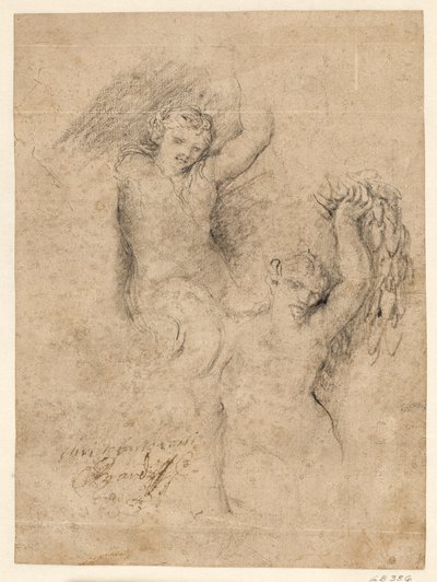 En nereid och en satyr av Giovanni Coli